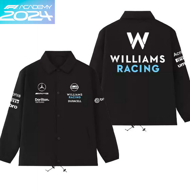 2024 Veste Williams Racing F1 AMG Surchemise épaisse Homme